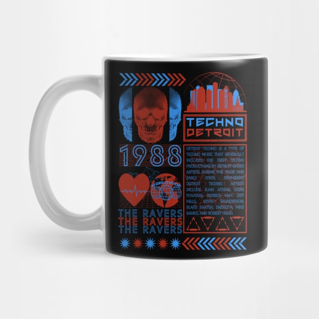 Detroit Techno - Techno Music - Techno Merch by THE RAVERSBRAND